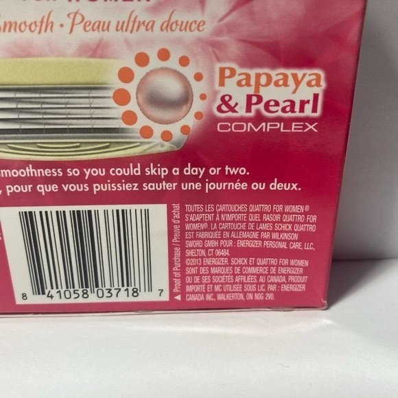 Schick Quattro Women Ultra Smooth Papaya Razor Blades Refills - Picture 12 of 13